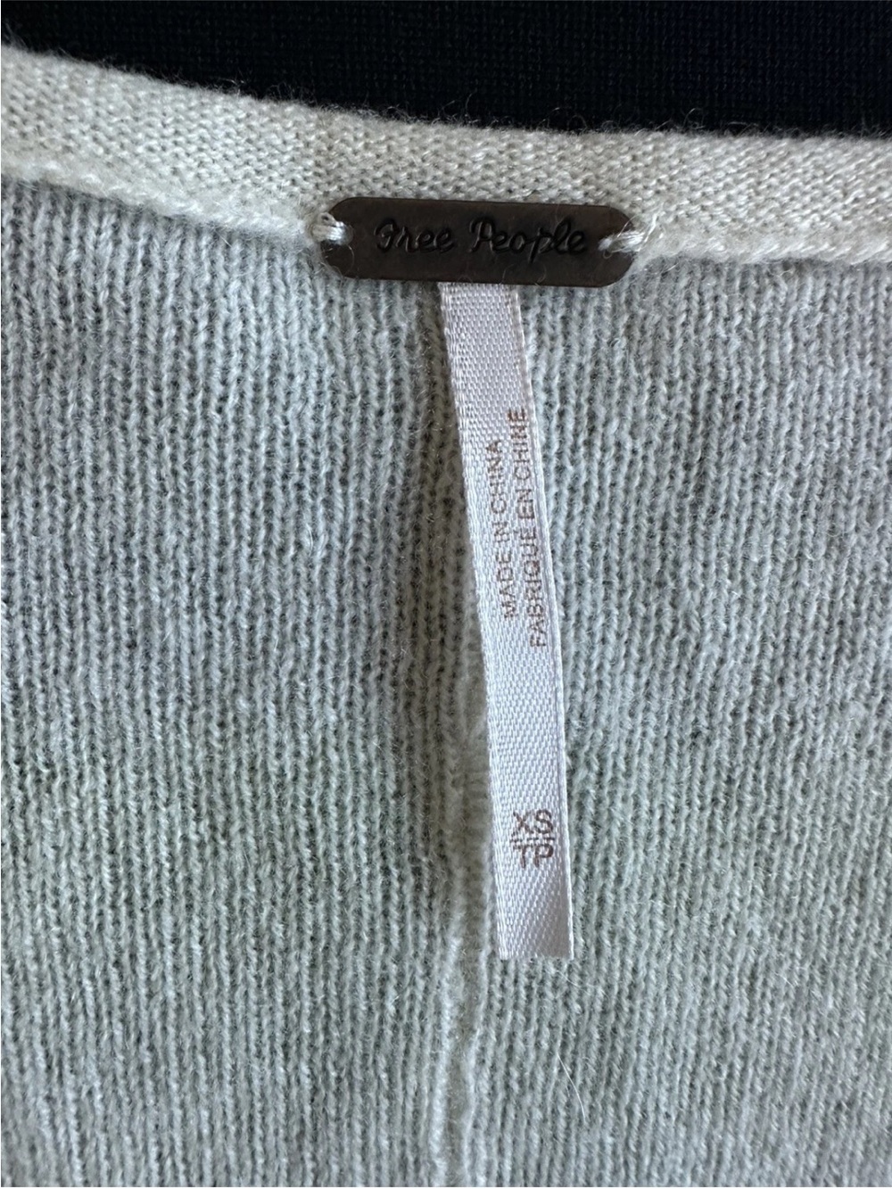 Free People Cashmere Light Pastel Tie-Dye V-Neck Women's Sweater XS - Picture 10 of 15